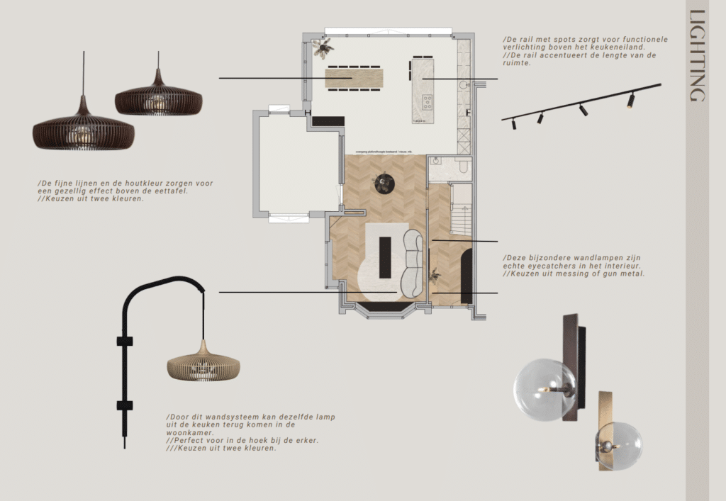 Een lampenwinkel biedt een assortiment aan verlichting, waaronder hanglampen, tafellampen, vloerlampen, wandlampen, plafondlampen en buitenverlichting. Ook hebben ze speciale verlichting voor bijvoorbeeld de badkamer of de keuken. Voordat je op zoek gaat naar een lampenwinkel, is het echter belangrijk om eerst een duidelijk lichtplan te ontwerpen. Dit plan laat zien waar verlichting moet worden geplaatst om een gewenste sfeer en functionaliteit te bereiken. Op basis hiervan kunnen wij u in contact brengen met ons netwerk van leveranciers.
